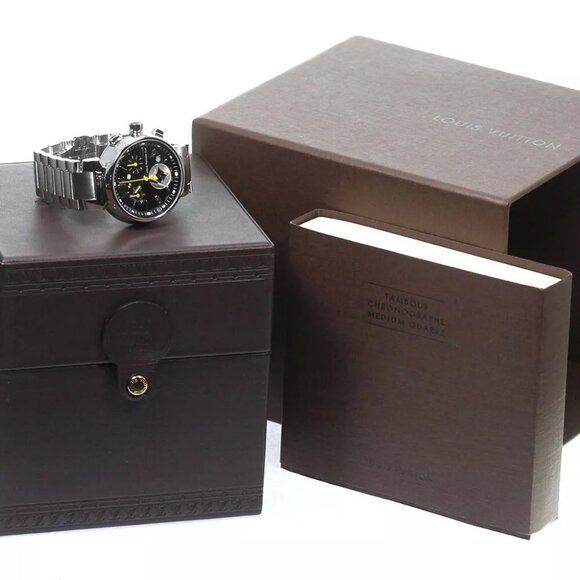 LOUIS VUITTON Tambour Lovely Cup MM Q132G Chronograph Quartz Ladies main image 12